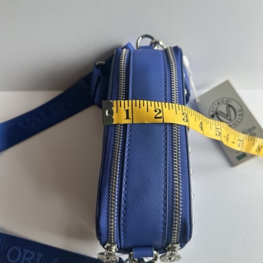 Valentino Orlandi Small Camera Crossbody Bag Electric Blue NWT - Picture 12 of 16